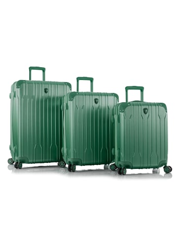 Heys Xtrak 4 Rollen Kofferset 3-teilig mit Dehnfalte in midnight green