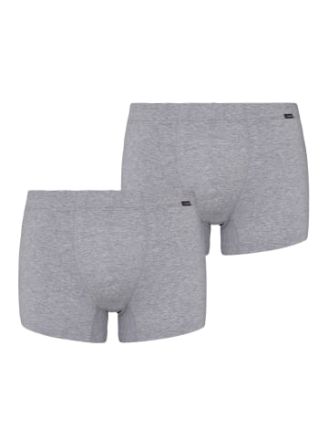 Hanro 2er-Pack Retro Boxershorts Cotton Essentials in light melange