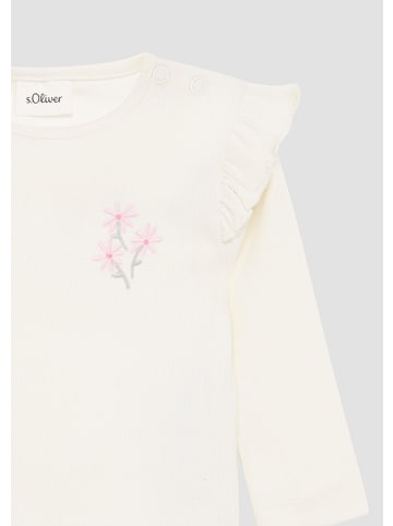 s.Oliver T-Shirt in 0200_ecru