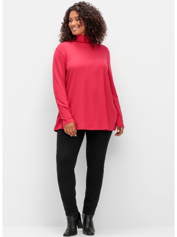 sheego Rollkragenshirt in magenta