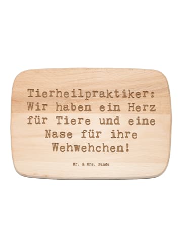 Mr. & Mrs. Panda frühstücksbrett holz Spruch Tierheilpraktiker H... in Transparent