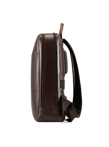 Jost Lund Daypack Leder 42 cm Laptopfach braun