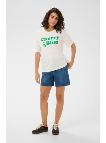 Kaffe T-Shirt kurzarm KAcherie Regular fit in Chalk
