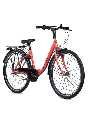 S'COOL Kinderfahrrad - chiX 26 Zoll 3-Gang | ab 10 Jahre - Coral/Dark Red
