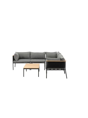 ebuy24 Lounge-Set Nettan 2-teilig Schwarz 60 x 106 cm