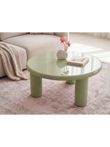 Beliani Couchtisch ITASCA in Grün - (W) 80 x (H) 35 x (L) 80 cm