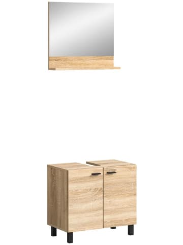 ebuy24 Waschbeckenunterschrank Boston/Tampa Eiche 57 x 33 cm