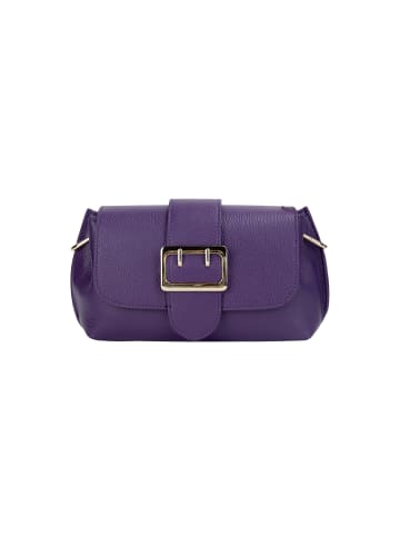 FELIPA Damen Umhängetasche Aus Leder in Lila