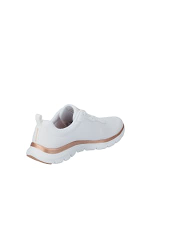 Skechers Lowtop-Sneaker FLEX APPEAL 4.0 - BRILLIANT VIEW in white/rosegold