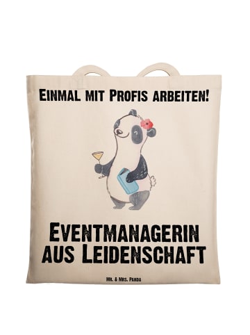 Mr. & Mrs. Panda Laptoptasche Eventmanagerin Leidenschaft mit Sp... in Creme
