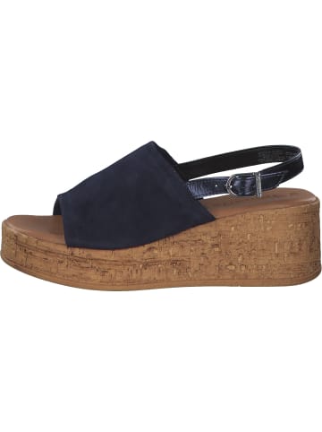 Tamaris Plateau-Sandaletten in Navy