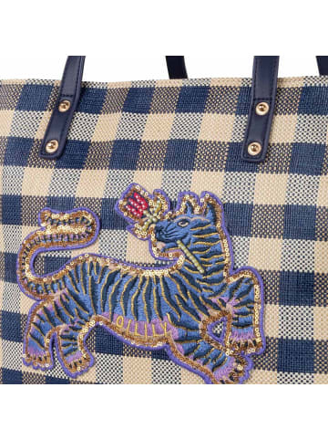 Oilily Check Shopper Tasche 30 cm blueprint