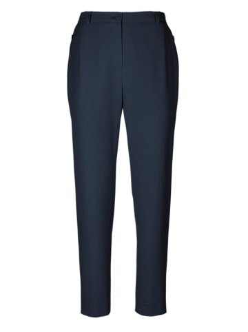 GOLDNER Hose Anna mit Rippenstruktur in dunkelblau