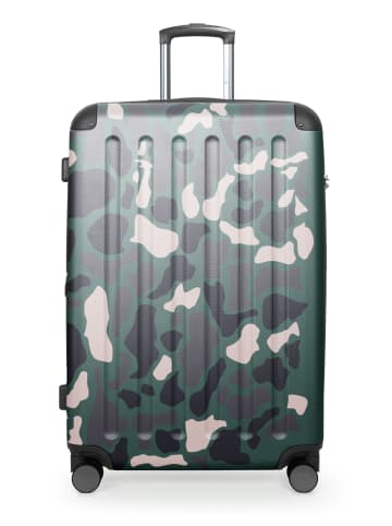 Hauptstadtkoffer Spree - Großer Koffer erweiterbar XL Trolley Aufgabegepäck, TSA, in Camouflage