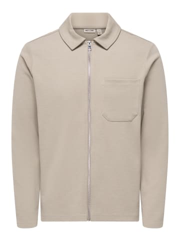 ONLY & SONS Strickjacke in Vintage Khaki