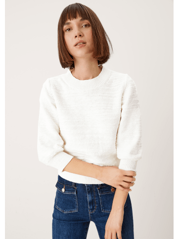 s.Oliver Pullover kurzarm in Creme
