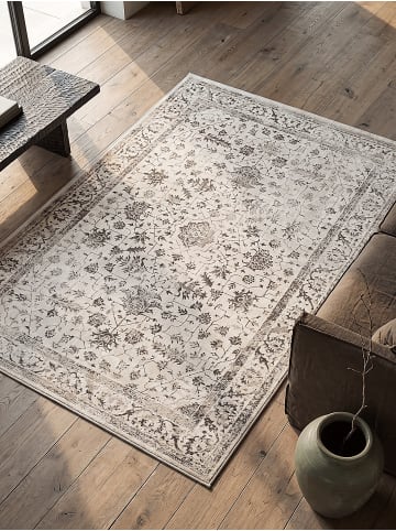 KADIMA DESIGN Kurzflorteppich Orientalisch pflegeleicht Wohnzimmer Schlafzimmer Flur in Creme