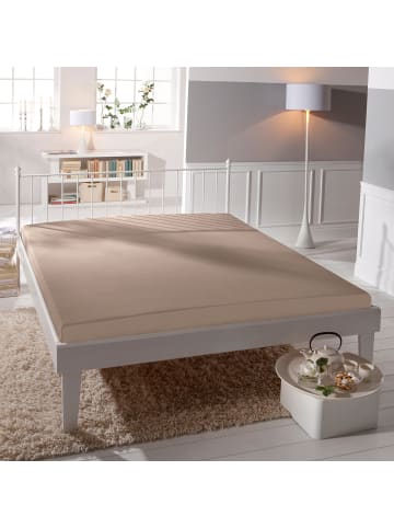 Bassetti Single-Jersey Spannbettlaken in taupe