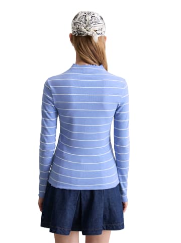 Marc O'Polo DENIM Ripp-Longsleeve slim in Medium Blue