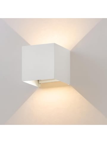 ZMH Wandleuchte LED 5W in weiß modern 3000K warmweiß IP65