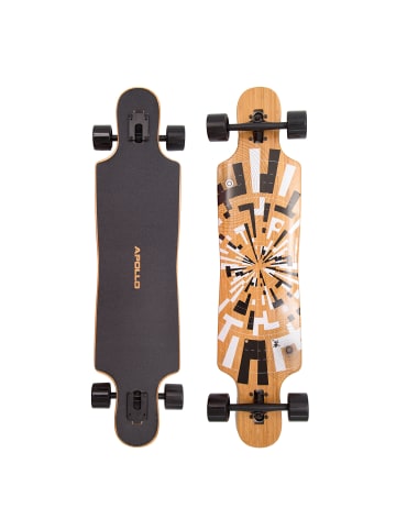 Apollo Twin Tip DT Longboard " Soul Flex 1 " in holz/schwarz/weiß