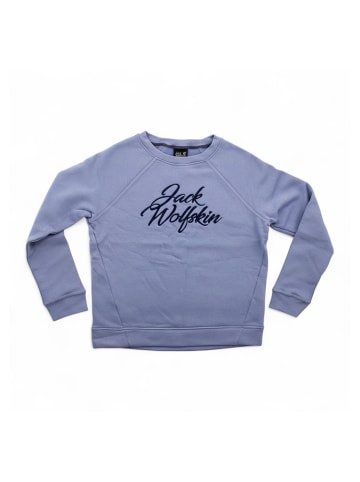 Jack Wolfskin Sweatshirt New Winter Sweatshirt Damen Fleece Pullover in Blau