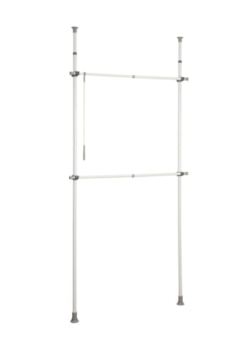 Wenko Teleskop-Garderobensystem Herkules Basic, Teleskop-Garderobensystem Mod. Herkules Basic in Weiß