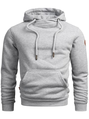 Alessandro Salvarini Hoodie Alessandro Salvarini Herren Hoodie AS294 in Hellgrau