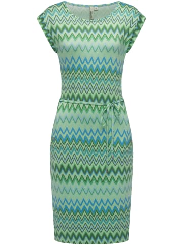 ragwear Sommerkleid Taggien Print in Aqua