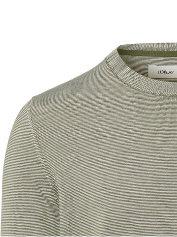 s.Oliver Pullover in grün weiß - 0003