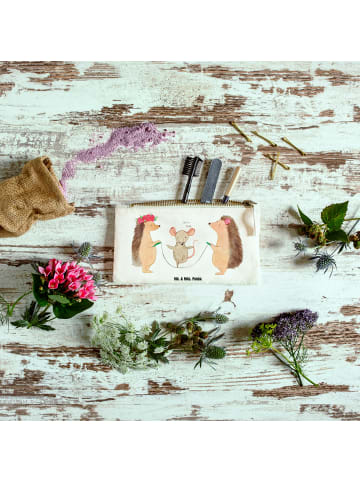 Mr. & Mrs. Panda Make-Up Tasche Igel Seilhüpfen ohne Spruch in Weiß