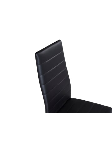 ebuy24 Esszimmerstuhl Slim Schwarz 2er Set