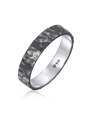 KUZZOI Ring 925 Sterling Silber in Schwarz