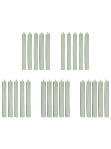 Butlers Butlers Stabkerze RAINBOW 25er-Set in Salbei
