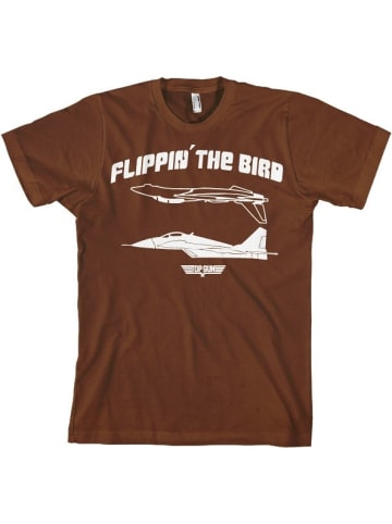 TOP GUN T-Shirt in Braun