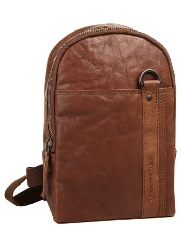 SPIKES & SPARROW Crossover Bag echt Leder in cognac