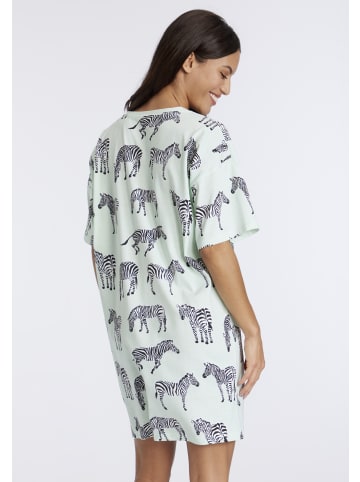 VIVANCE DREAMS Sleepshirt in mint-gemustert