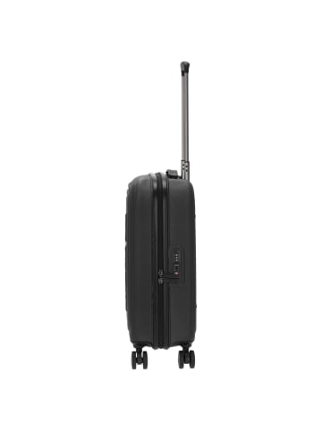 Mandarina Duck Logoduck+ - 4-Rollen-Kabinentrolley 55 cm S (silver) in schwarz