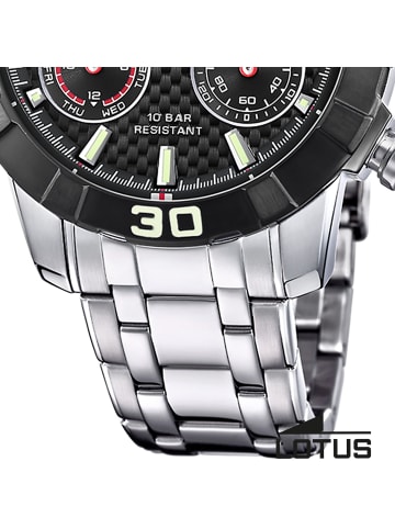 Lotus Chronograph-Armbanduhr Lotus Classic silber groß (ca. 45mm)