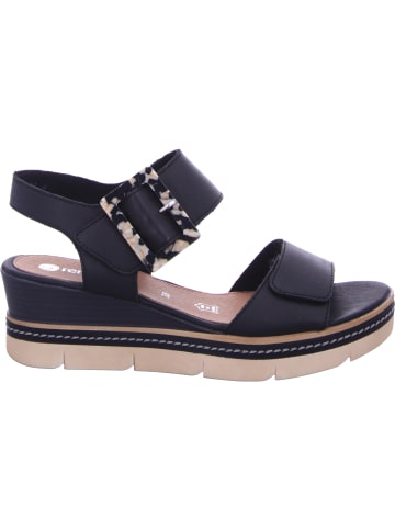 remonte Keilsandalette in schwarz