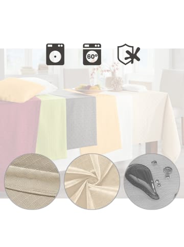 Erwin Müller Jacquard, Baumwollmischung Tischdecke Paderborn in sekt