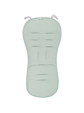 Liebes von Priebes MIA FROTTEE die Sitzauflage für Kinderwagen und Buggy in Waffel Green / Grau