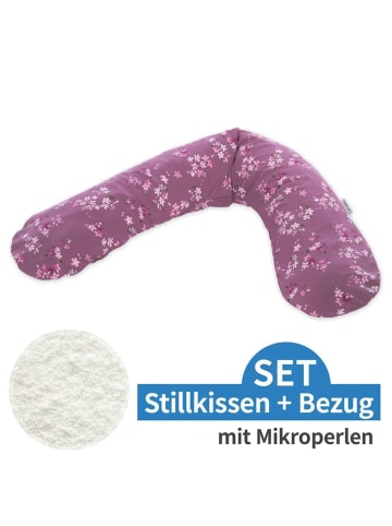 Theraline Stillkissen Das Original mit Mikroperlen-Füllung in lila,motiv