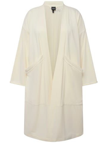 Ulla Popken Sweatjacke in kreide