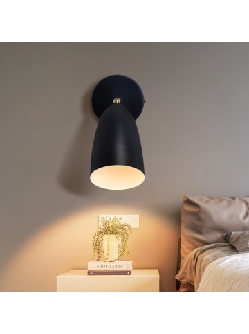 ZMH 1-flammige GU10 Wandleuchte in schwarz