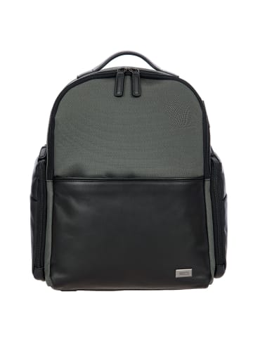 BRIC`s Monza Business-Rucksack 39 cm Laptopfach in grey-black