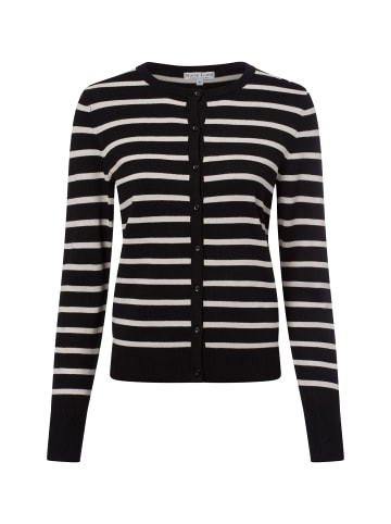 Marie Lund Strickjacke in schwarz ecru - 0001