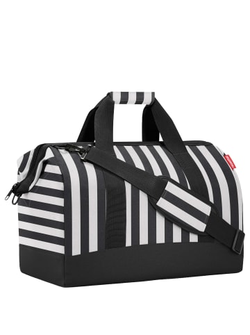 Reisenthel travelling allrounder L - Reisetasche 48 cm (leo vanilla) in summerstripes black
