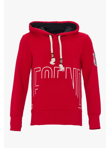 PLUS EIGHTEEN Herren Kapuzenpullover in Rot