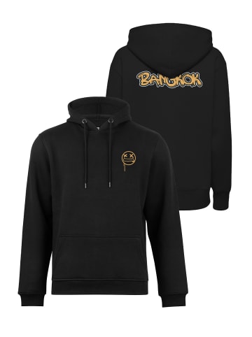 Cotton Prime® Street Art Hoodie "Bangkok" - Weltenbummler Kollektion in Schwarz